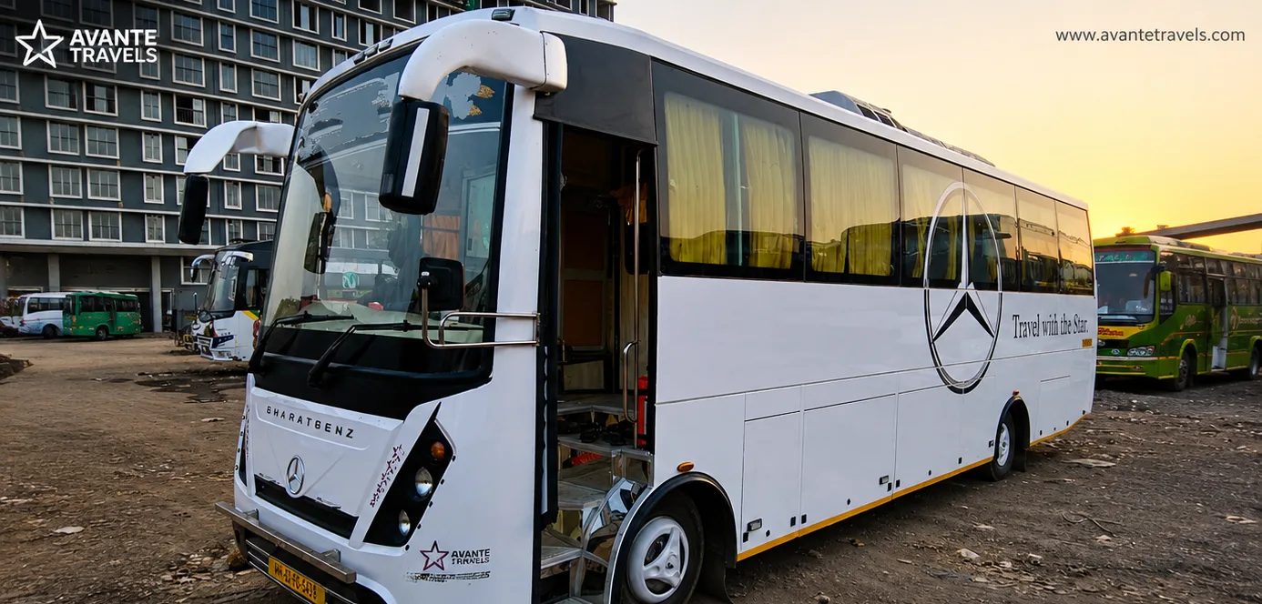 Bharatbenz 35 seater coach exterior