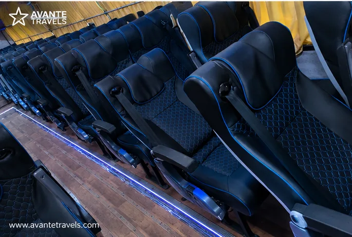 Bharatbenz 35 seater interior led seats