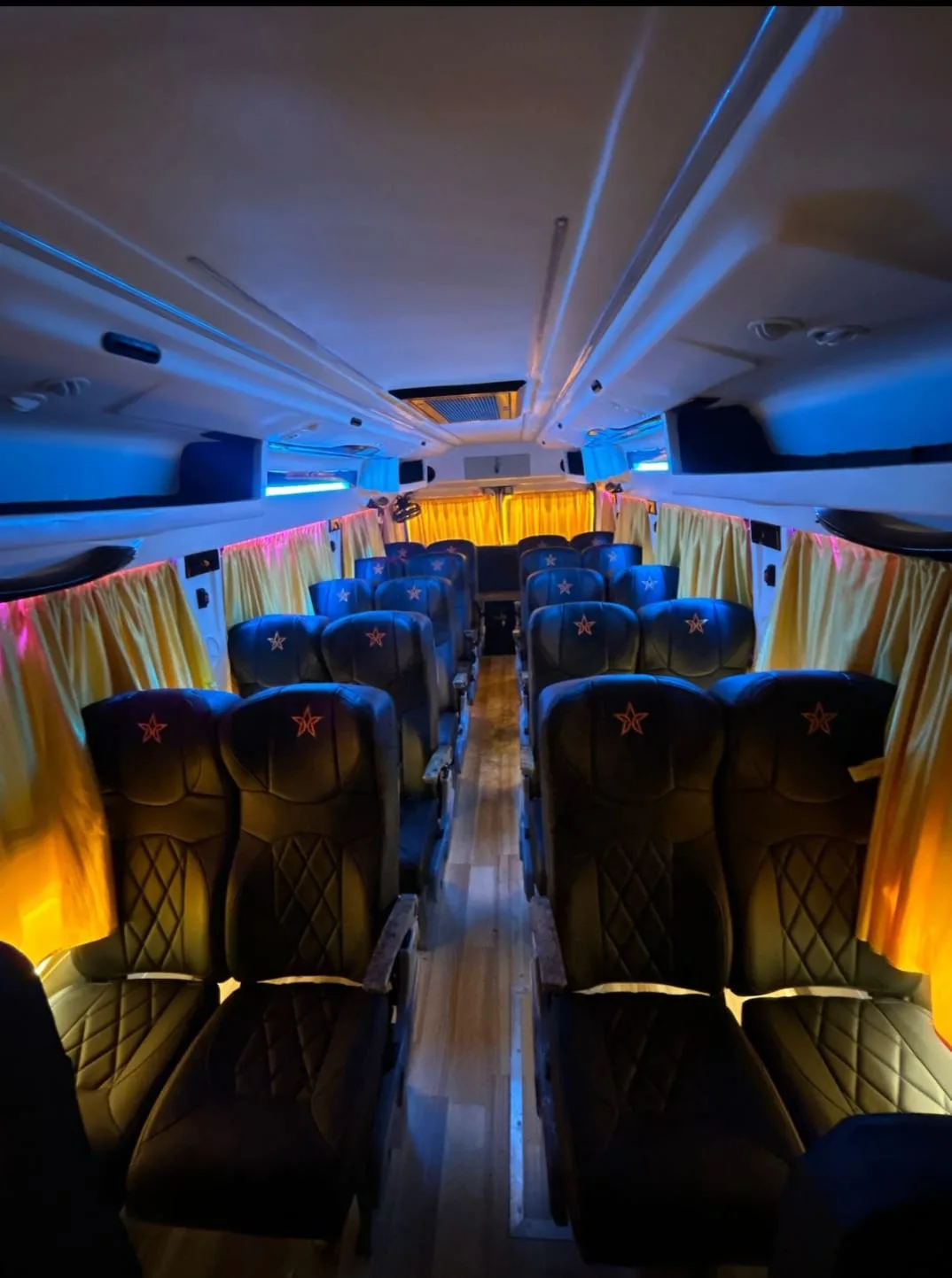 Luxury bus 49 seater AC interior