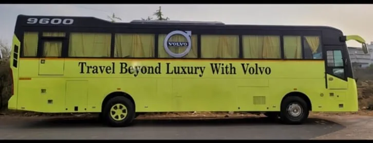 Luxury coach, full length from the side