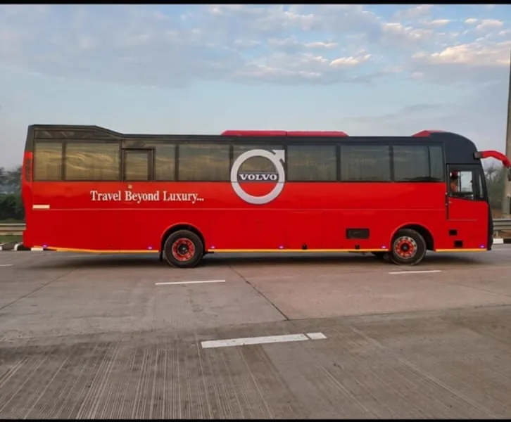 Luxury coach at the yard