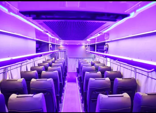 58 seater Eicher coach, inside
