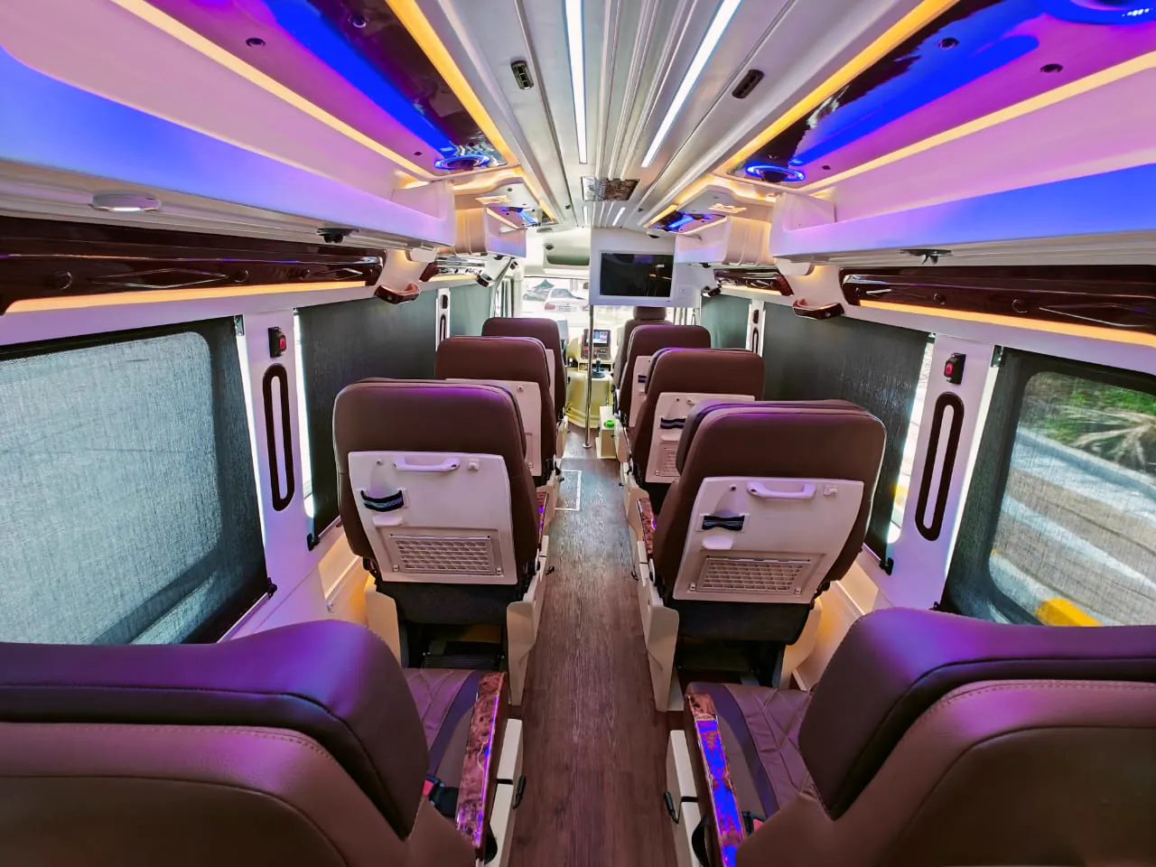 Maharaja tempo traveller, rear bench and boot