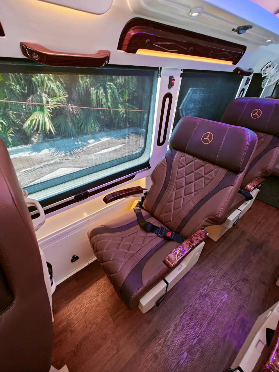 Maharaja tempo traveller, window seat and view