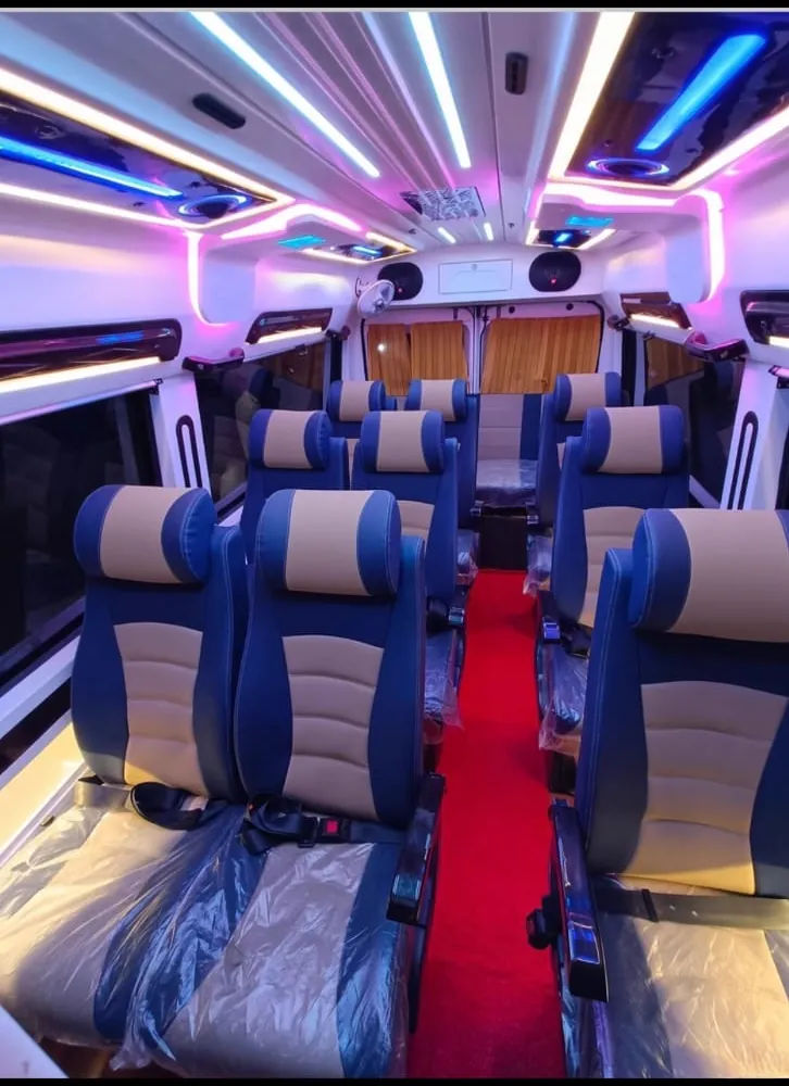 Tempo traveller, full cabin front to back